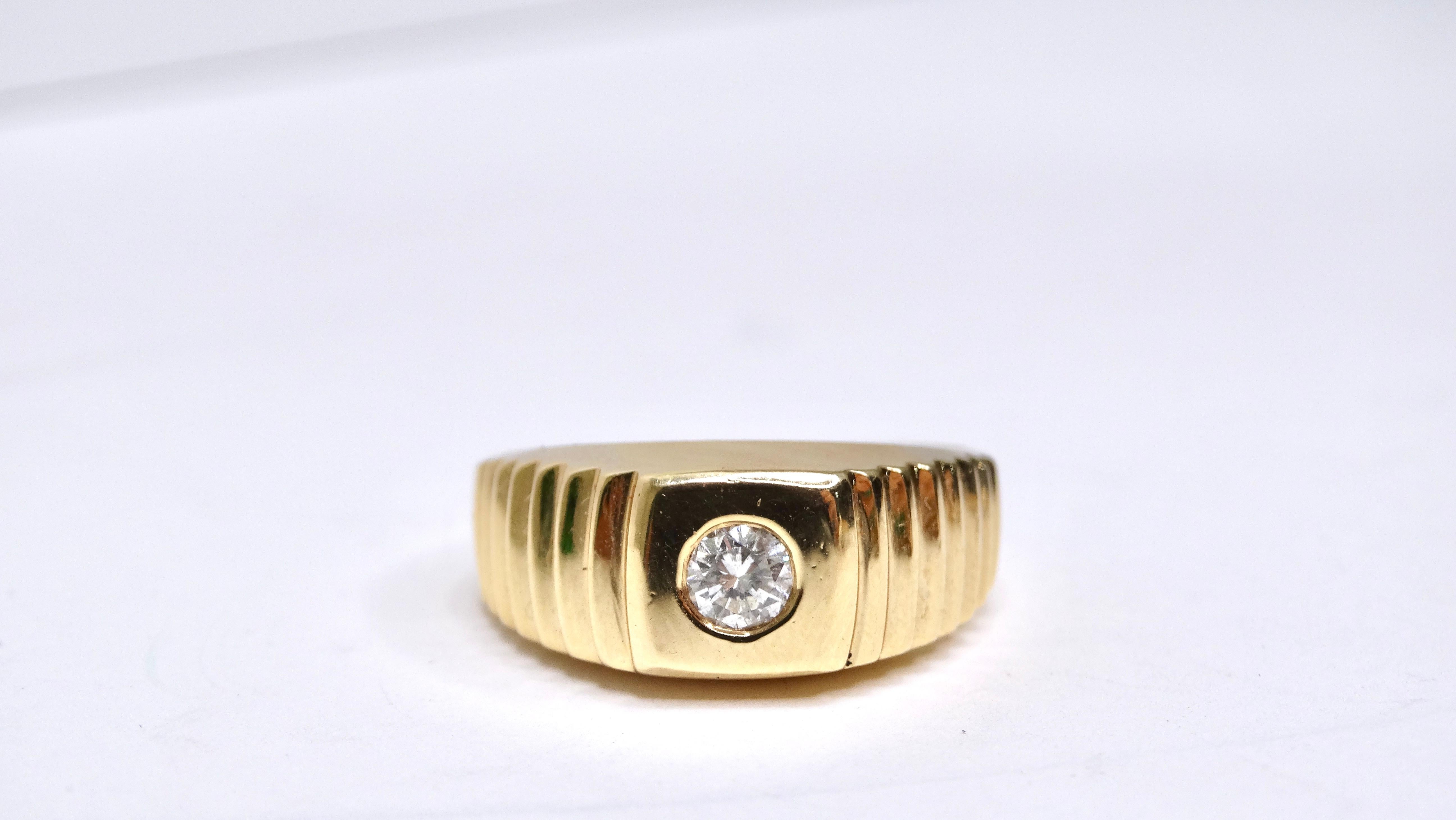 Platinum & Rose Gold Fusion Single Diamond Ring for Men JL PT 997 –  Jewelove.US